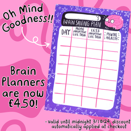 Save your Brain with our Planners! 🧠