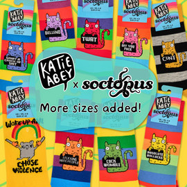 Katie Abey x Soctopus Socks Are Back – Now in More Sizes! 🧦🌈