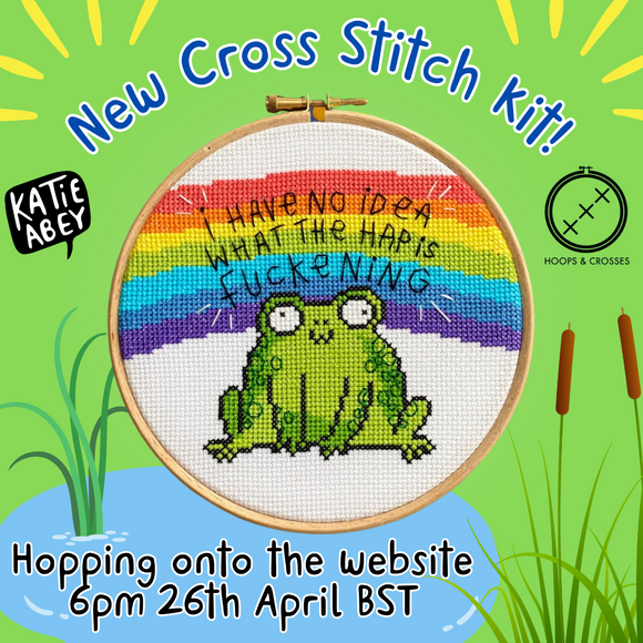 New Cross Stitch Kit plus restocks!!! 🐸