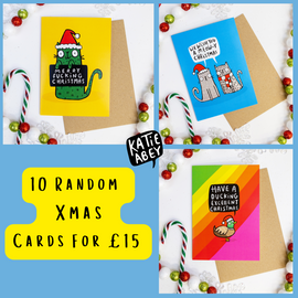 10 X CARDS FOR XMAS FOR £15!