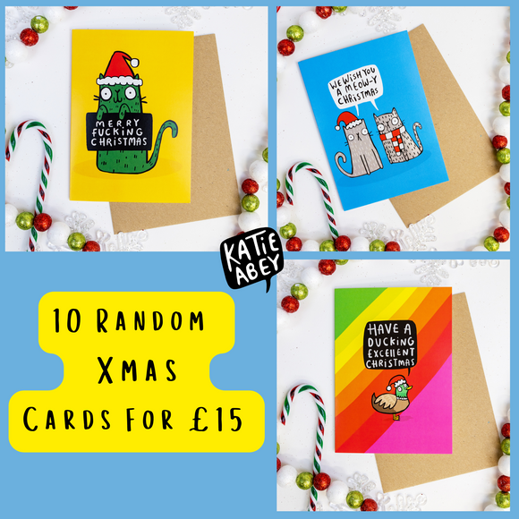 10 X CARDS FOR XMAS FOR £15!