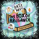 Illustrated artwork by Katie Abey featuring The Box of Brilliance – Protect Your Energy 🫧. The design shows a colourful box with pastel shapes and playful characters, including a cat, an anteater holding a heart, and a small flame inside bubbles. Surrounded by a doodle border, this Katie Abey illustration promotes positivity, self-care, and embracing your weirdness.