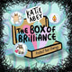 Illustrated artwork by Katie Abey featuring The Box of Brilliance – Protect Your Energy 🫧. The design shows a colourful box with pastel shapes and playful characters, including a cat, an anteater holding a heart, and a small flame inside bubbles. Surrounded by a doodle border, this Katie Abey illustration promotes positivity, self-care, and embracing your weirdness.