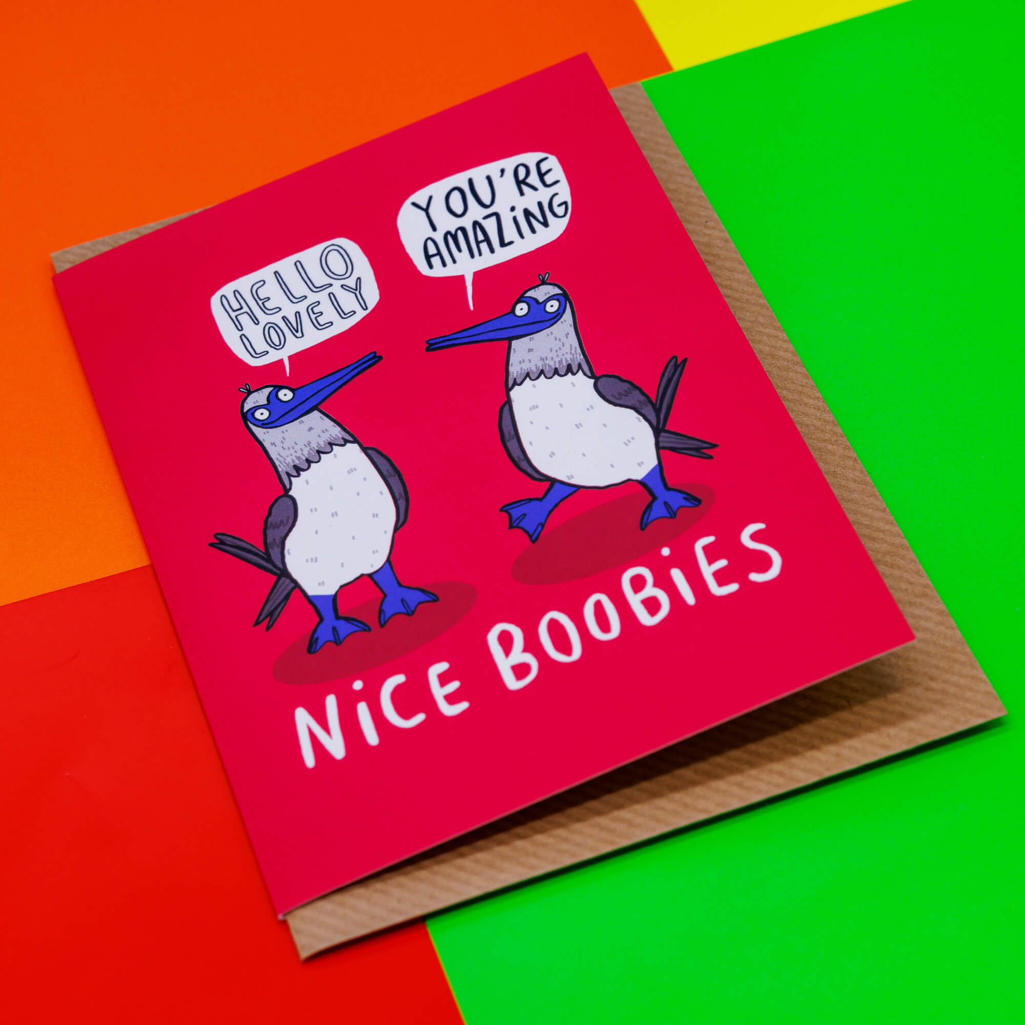 Nice Boobies A6 Greeting Card – Katie Abey